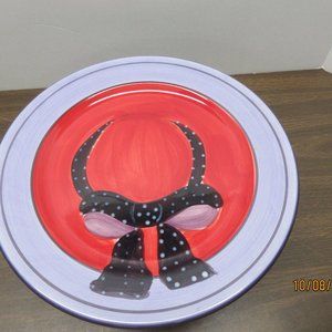 Red Hat (Hot) Ladies Society Cake Plate
